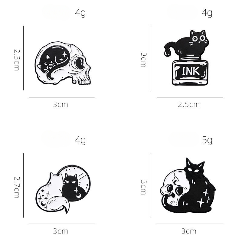 Cute Black Cat Collection Plan - Vintage Collectible Pins ulasan dan harga