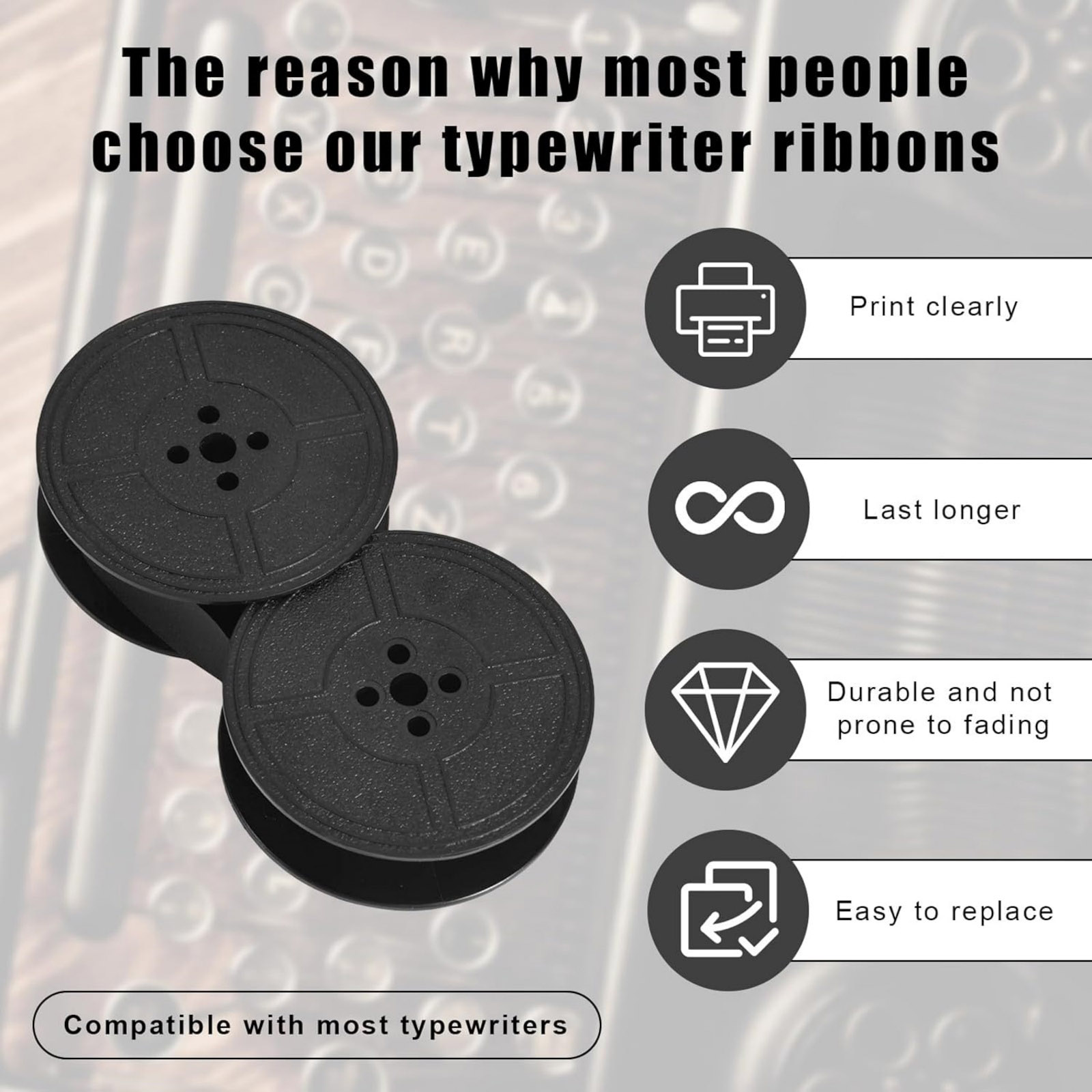 2 Rolls Universal Typewriter R - Typewriter Ribbon Roll ulasan dan harga