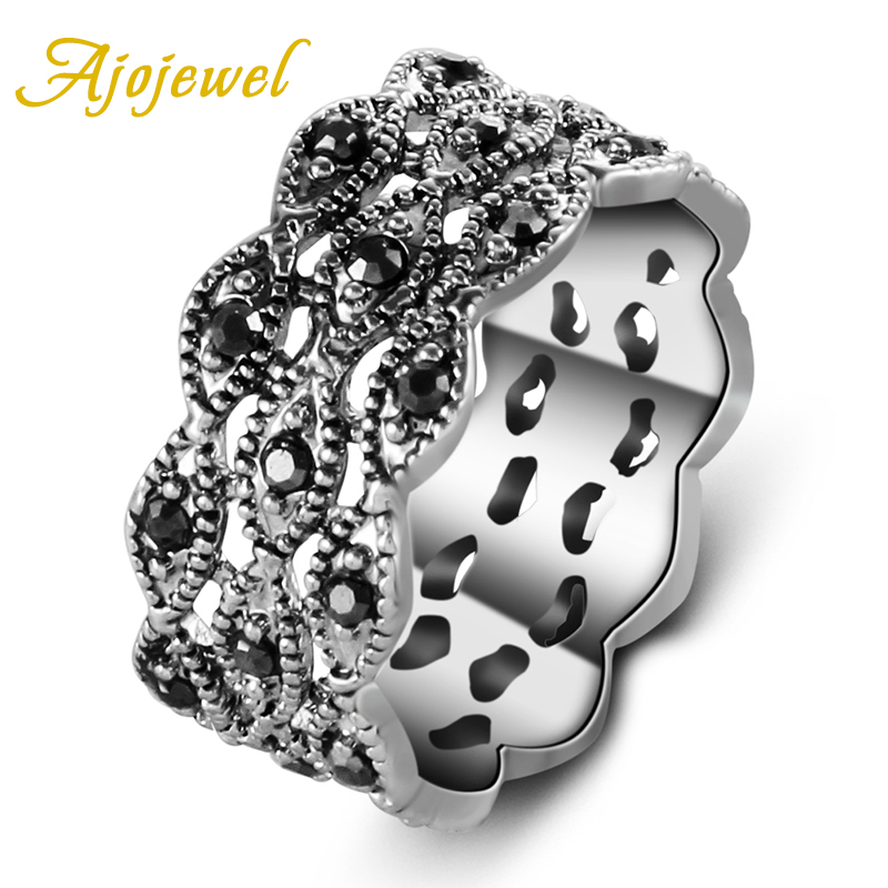 Ajojewel 3 Layer Rhinestone Ri - Vintage And Collectible Items ulasan dan harga