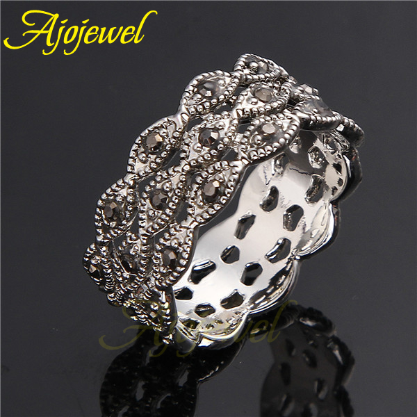 Ajojewel 3 Layer Rhinestone Ri - Vintage And Collectible Items ulasan dan harga