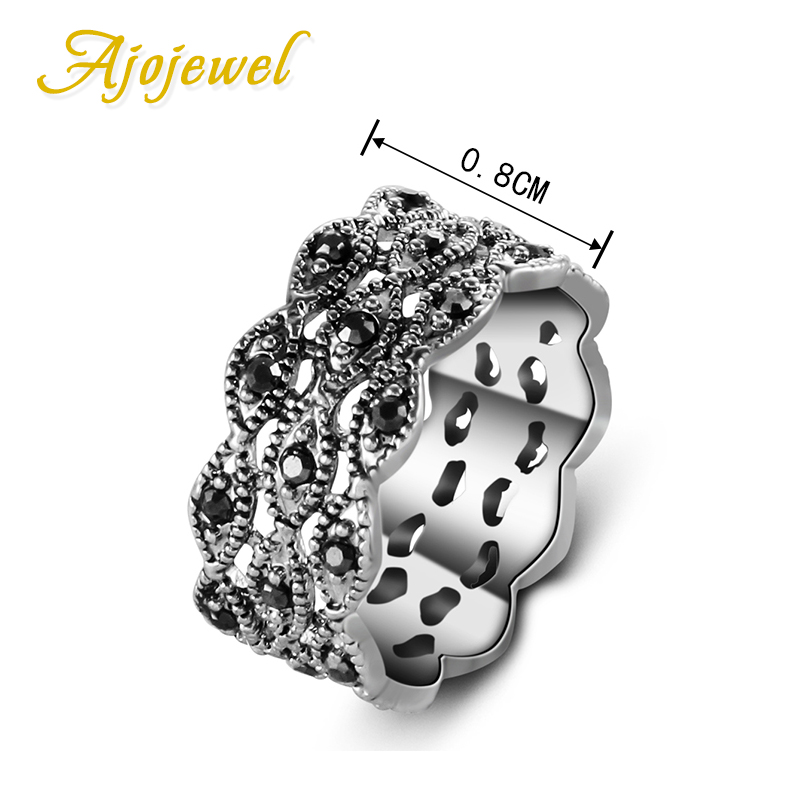 Ajojewel 3 Layer Rhinestone Ri - Vintage And Collectible Items ulasan dan harga