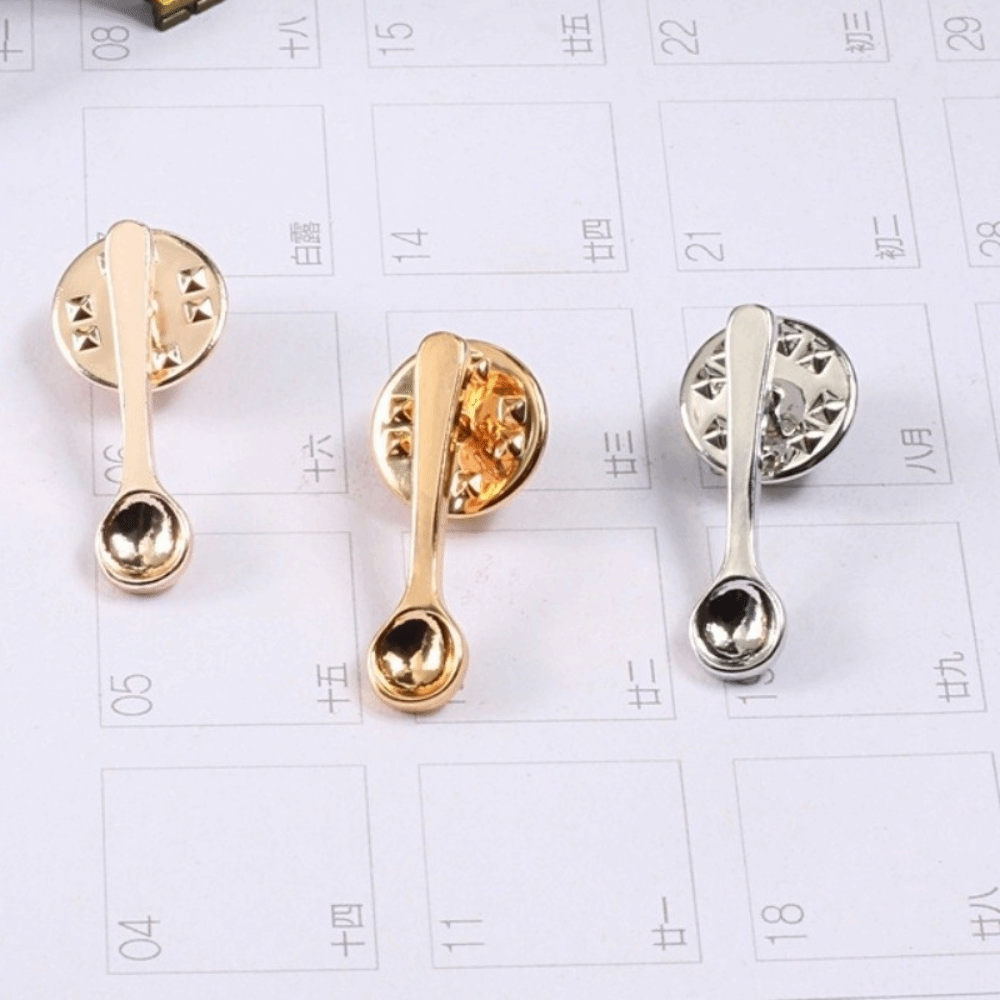 New Cute Design Spoon Brooch C - Vintage Collectible Pins ulasan dan harga