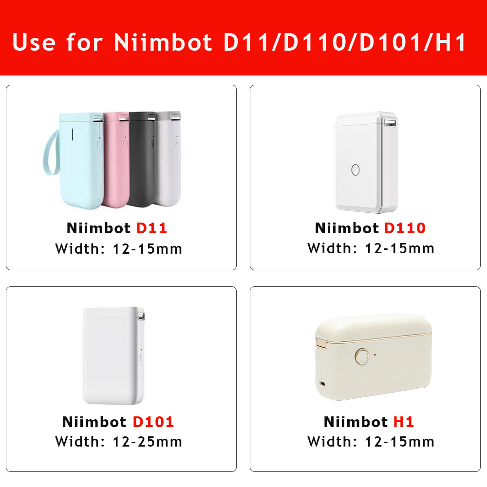 10 Rolls NiiMBOT D110 D11 D101 - Typewriter Ribbon Roll ulasan dan harga