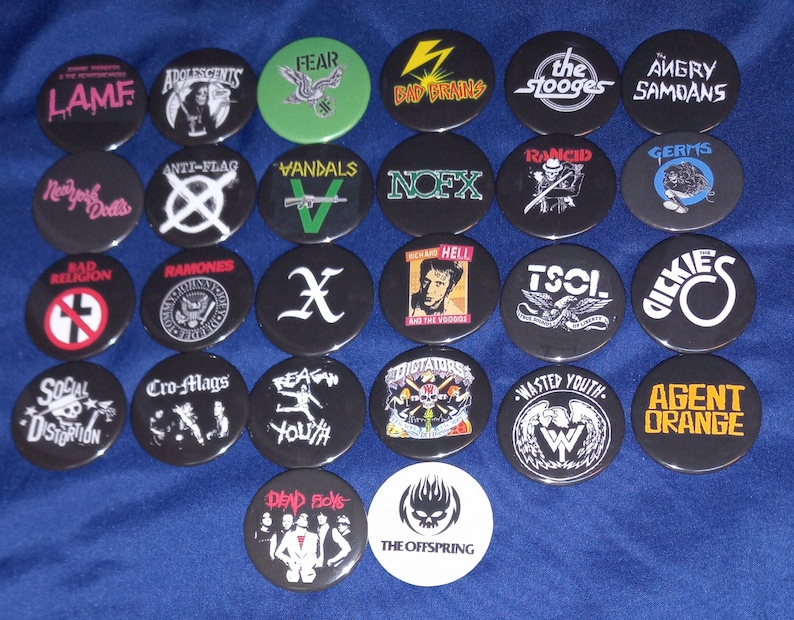 Vintage US Punk Rock Band Pinb - Vintage Collectible Pins ulasan dan harga
