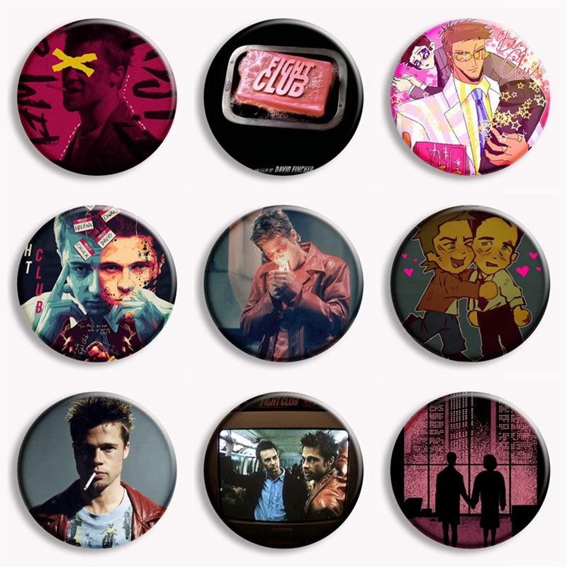 Retro Classic Movie Fight Club - Vintage Collectible Pins ulasan dan harga