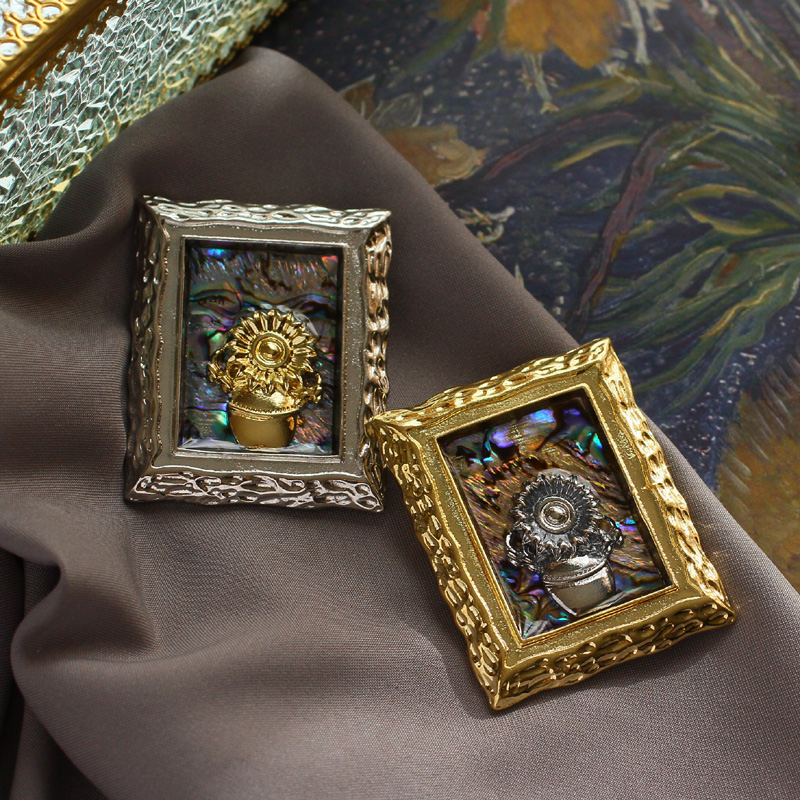 Muylinda Vintage Van Gogh Sunf - Vintage Collectible Pins ulasan dan harga