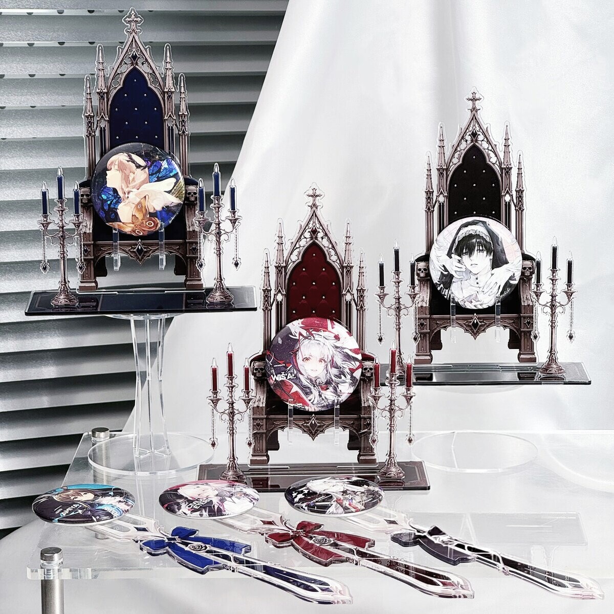Gothic Throne Acrylic Badge Di - Vintage Collectible Pins ulasan dan harga