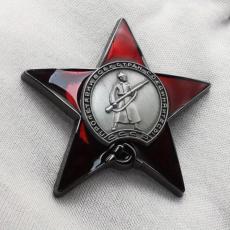 1Pc Red Star Badge Lapel Pins  - Vintage Collectible Pins ulasan dan harga